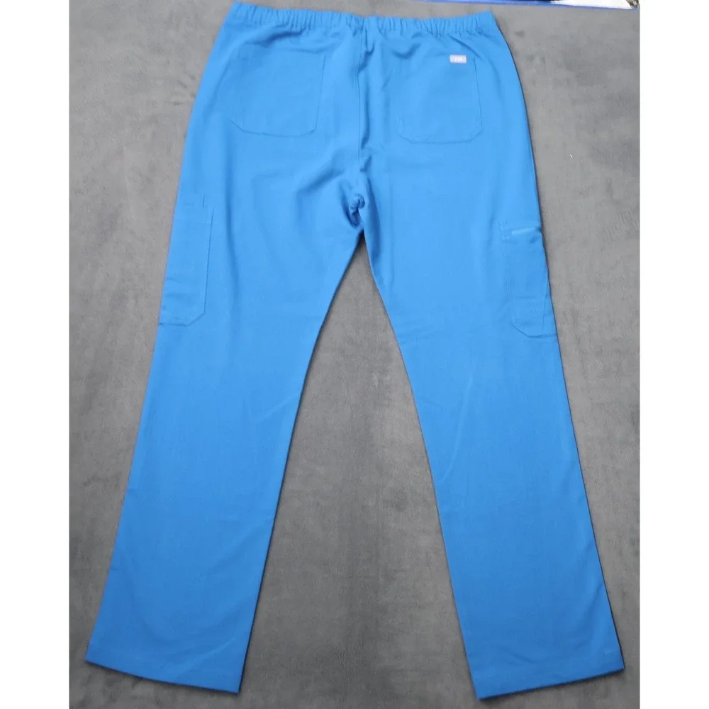 FIGS Scrub Pants Mens XL Blue Excellent Technical Collection TM3001 Straight Leg
